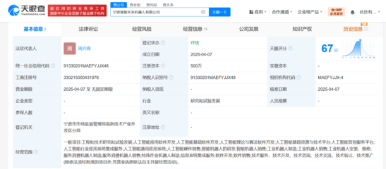 智元机器人等共同注资500万，普智未来机器人公司落户宁波，聚焦AI应用软件开发